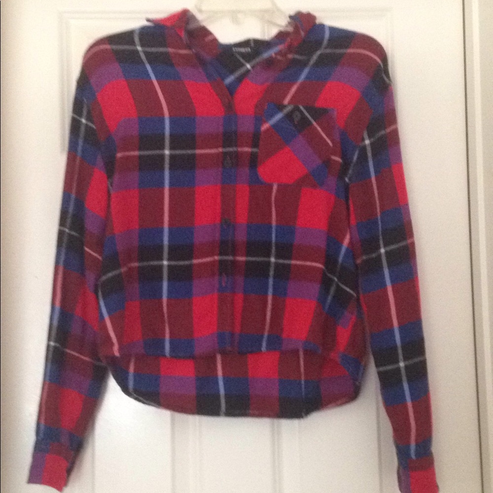 *Express Plaid Button Down Top - image 1